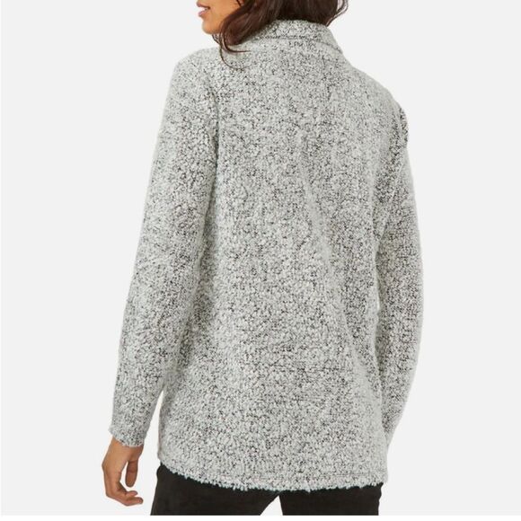 Vince Camuto - Womens Open Front Long Cardigan Sweater. Color — Silver H… - Picture 4 of 6